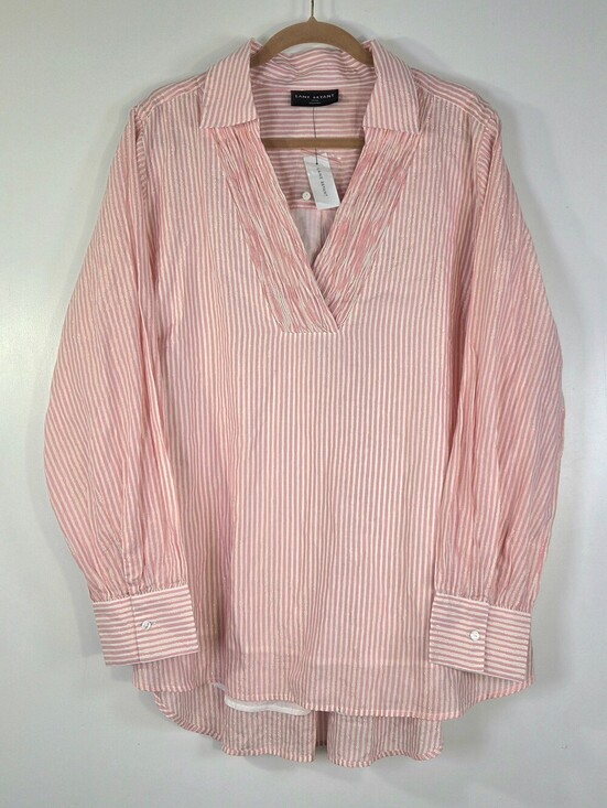 Lane Bryant Tops - NWT LANE BRYANT LUREX SHIMMER COLLARD POPOVER BLOUSE.